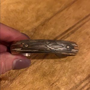 Native American Sterling L. Tahe Cuff